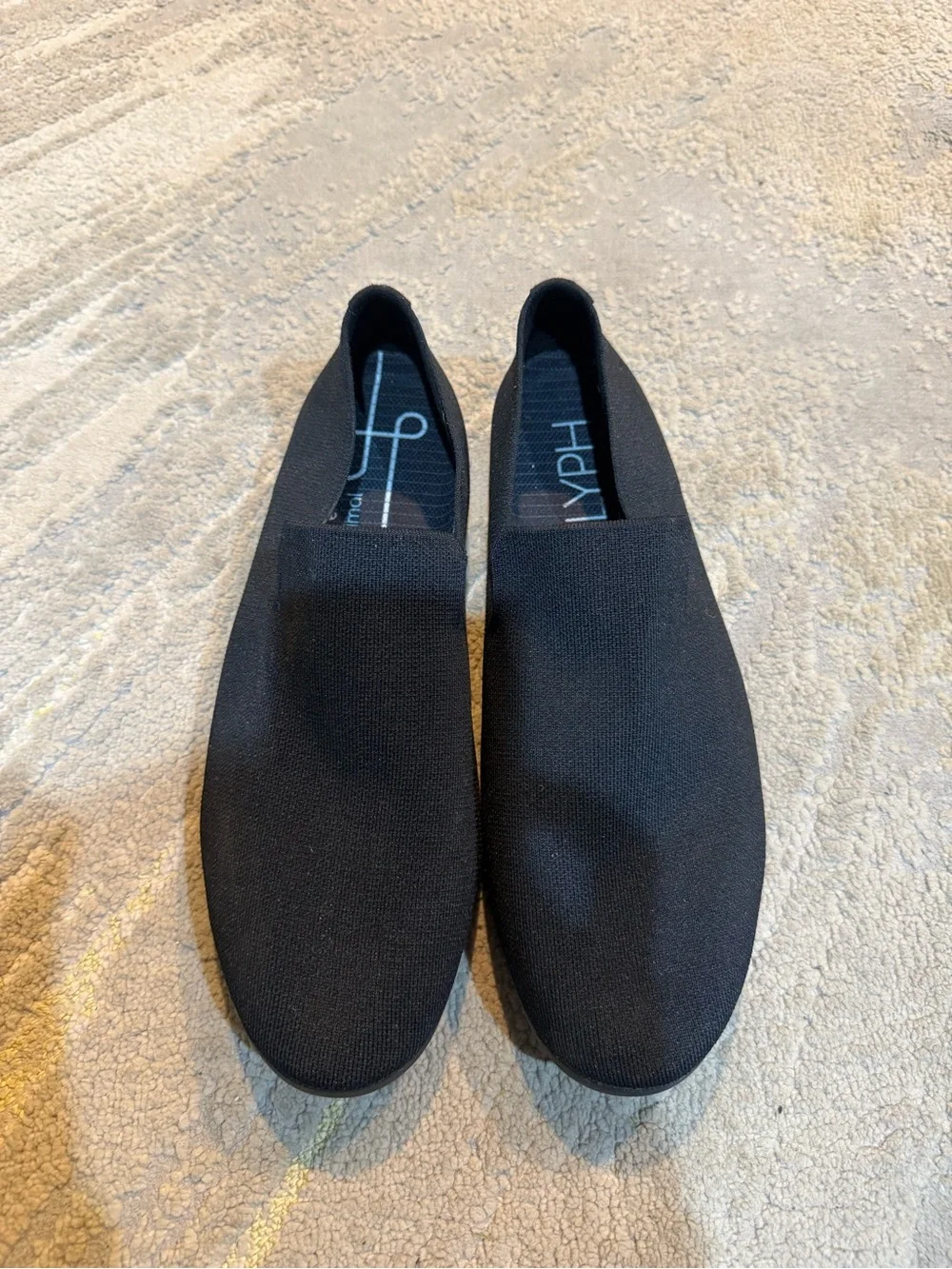GLYPH Panther black knit Slip On loafers Casual Shoes 12